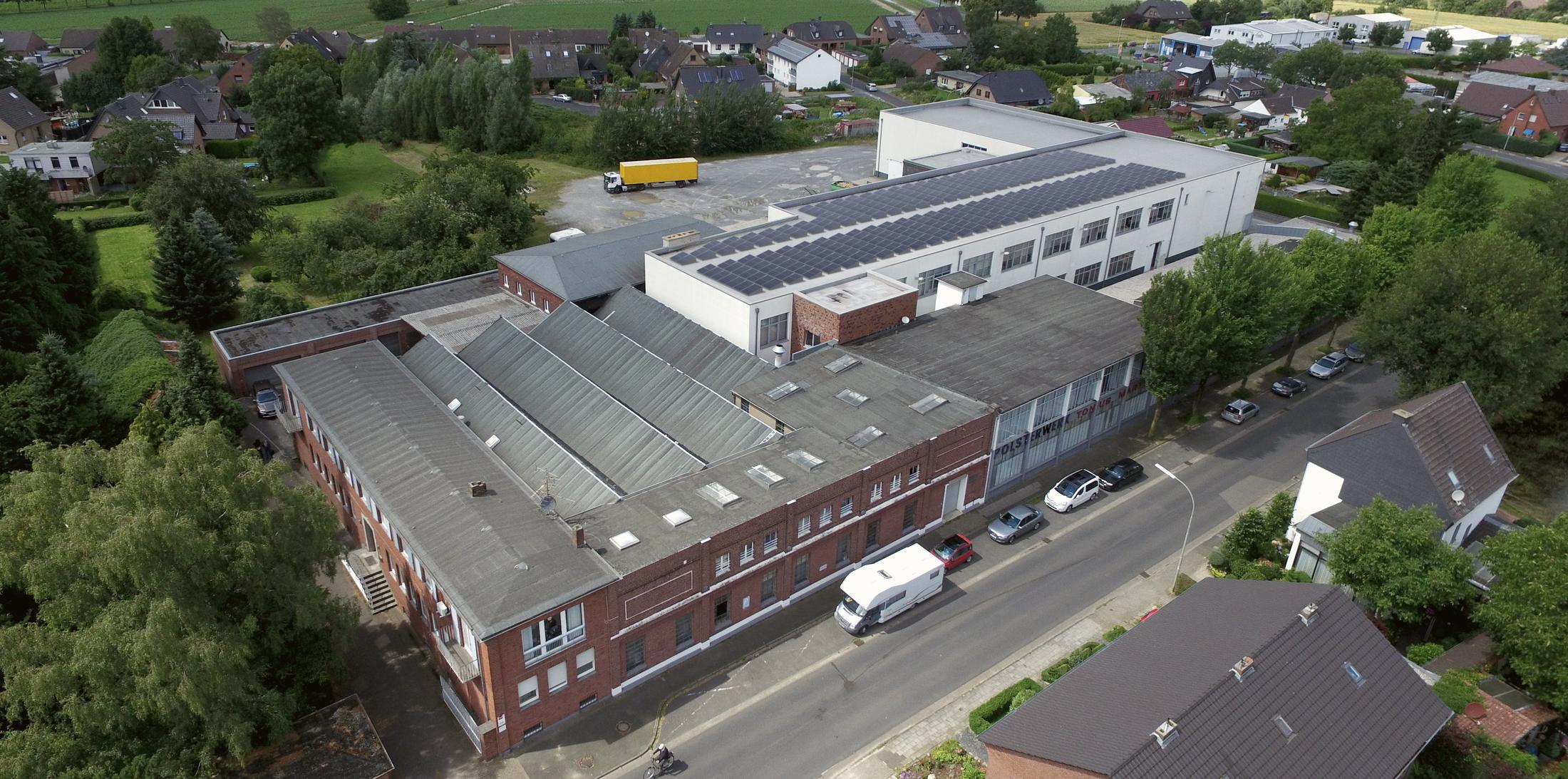 Luftaufnahme des Werks in Kevelaer