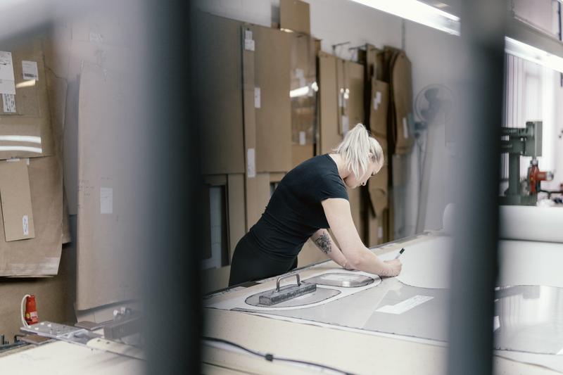 Workstation in the cutting department
